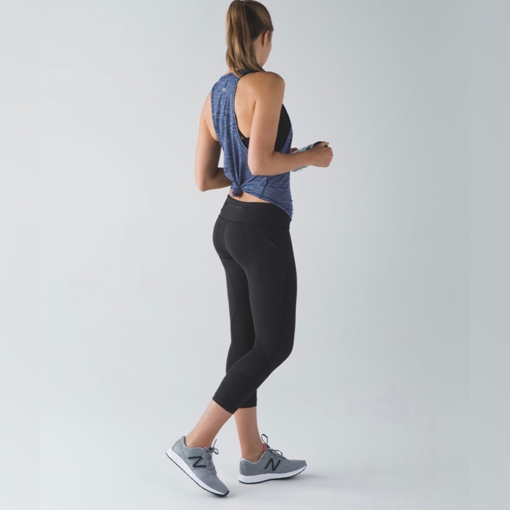 Lululemon Sweat Date Tank, Color: Heathered Deep Navy, Size: Medium